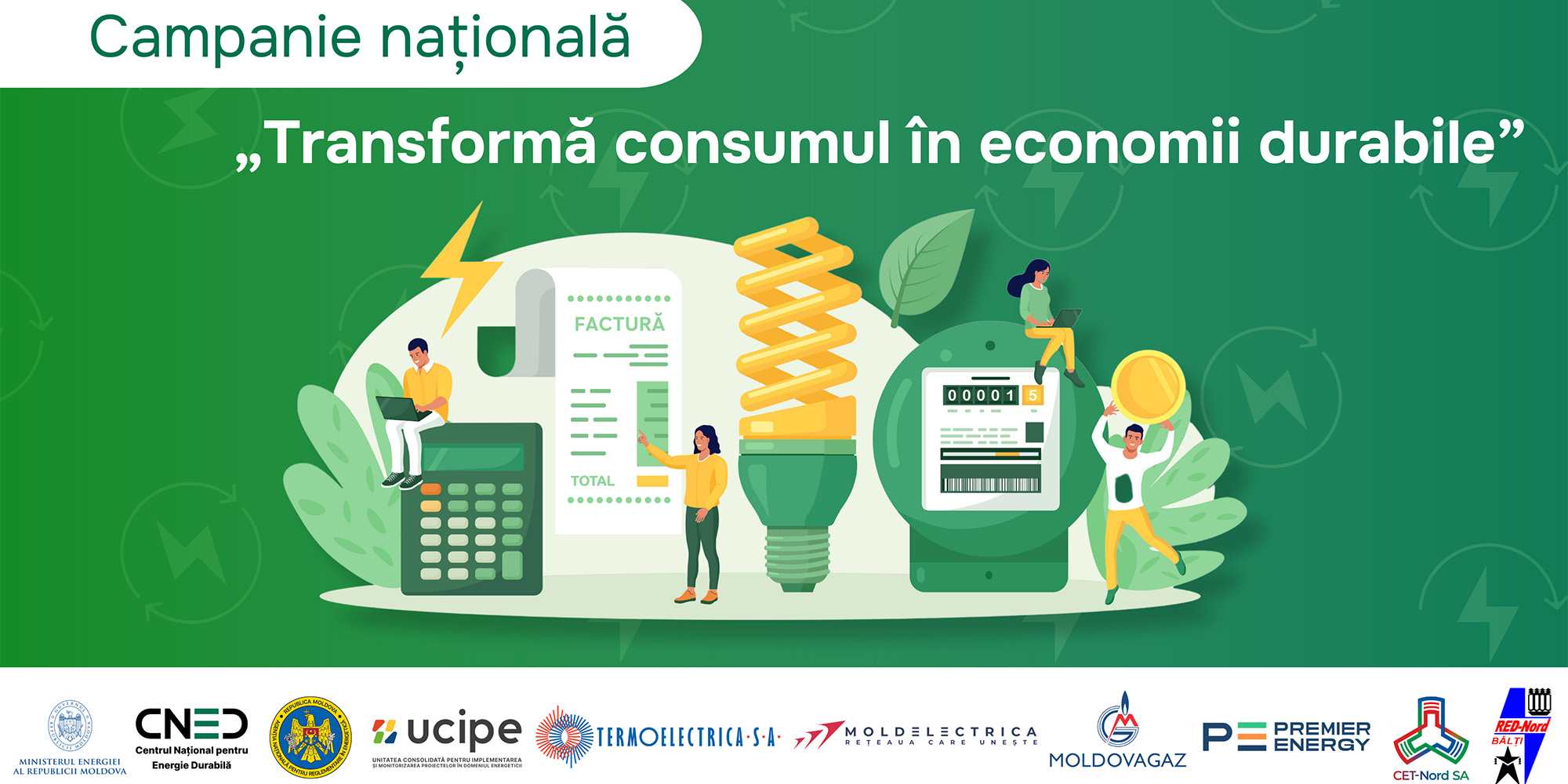 S.A. „RED-Nord” se alătură campaniei naționale pentru un consum energetic sustenabil: Transformă consumul în economii durabile”